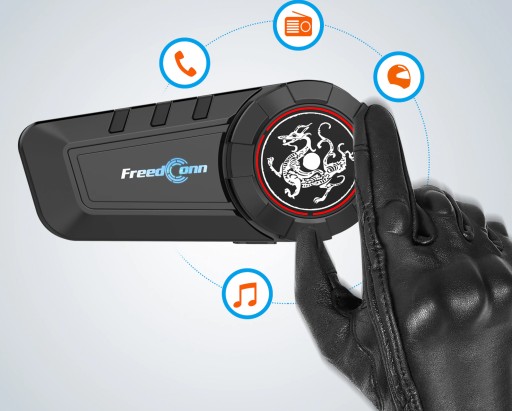 ИНТЕРКОМ МОТОЦИКЛ FREEDCONN KY-PRO BT 1000M 6 ЧЕЛОВЕК