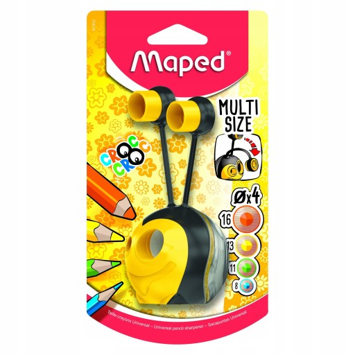 Temperówka Szkolna OSTRZAŁKA STRUGACZKA Croc Croc Universal 2 otwory MAPED