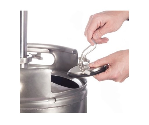 DESTYLATOR ELEKTRYCZNY MIEDZIANY AABRATEK BECZKA KEG 30L KOLUMNA 125cm.