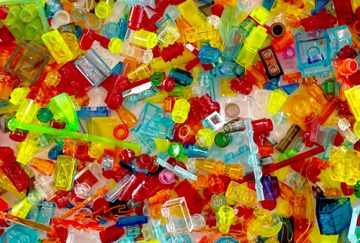LEGO Random Elements Прозрачный транс 50г