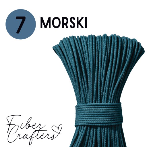 NOWOŚĆ sztywny sznurek do szycia 5mm 100m bawełniany FIBER CRAFTERS LILIA