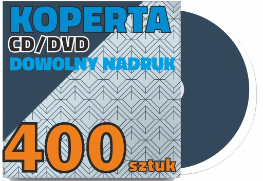 OPAKOWANIA na płyty CD DVD nadruk LOGO 400 sztuk