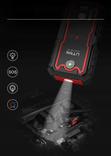 ЗАПУСК Jump Starter POWERBANK Booster 2000A UTRAI