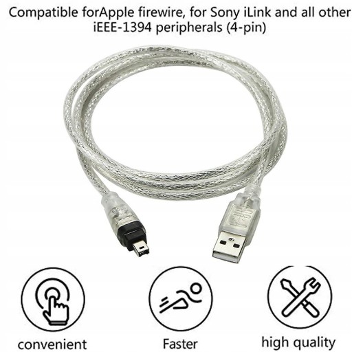 Разъем USB-Firewire-мини-кабель с 4-контактным разъемом