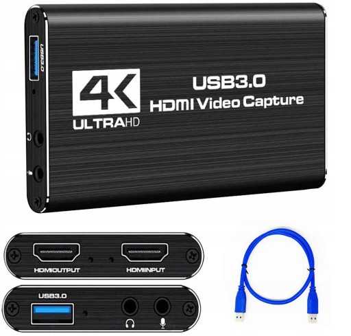 КАРТА ВИДЕОЗАПИТА USB 3.0 4K HDMI 2 HDCP