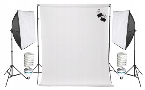 Домашняя студия со штативами BACKGROUND 5 м 2x 50x70 125 Вт/625 Вт
