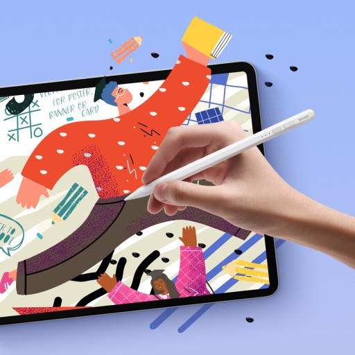 Активный стилус Baseus Smooth Write 2 со светодиодным индикатором + USB-кабель