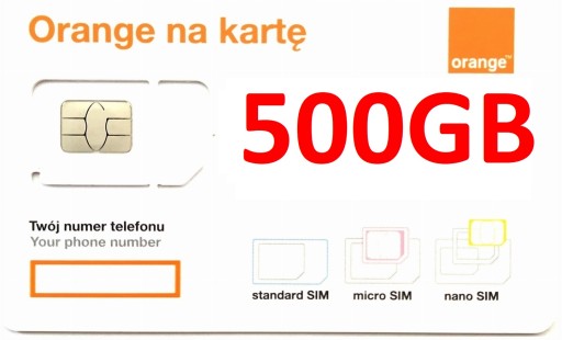 ОТКРЫТКА ИНТЕРНЕТ СТАРТЕР ОРАНЖЕВАЯ БЕСПЛАТНО 500 ГБ 3 ГОДА