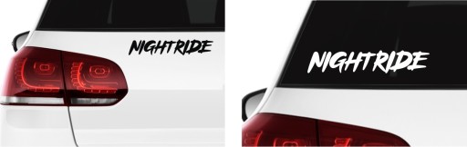 Наклейка на грузовик NIGHT RIDE, вождение в ночное время запрещено *Дизайн *Цвета *18см