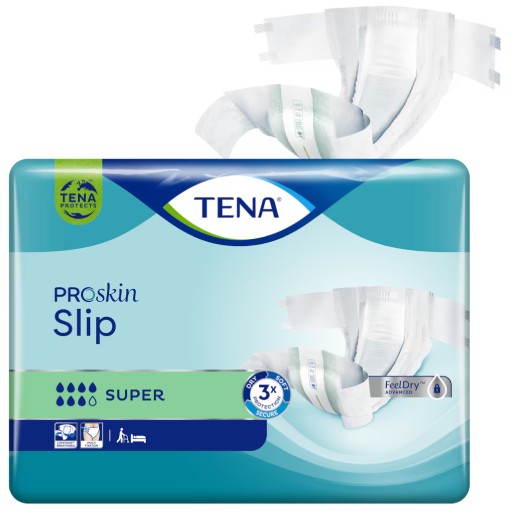 Подгузники TENA Slip Super L для взрослых с недержанием мочи.