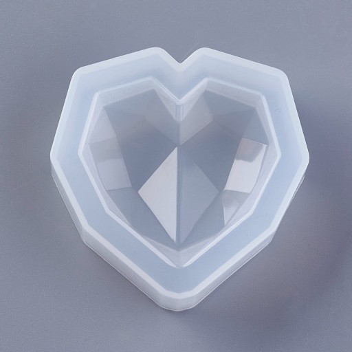 BFS178 силиконовая форма для смол HEART CRYSTAL