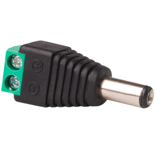 Установите Connectors Plug Plug Dc 2.1 x 5.5 LED CCTV