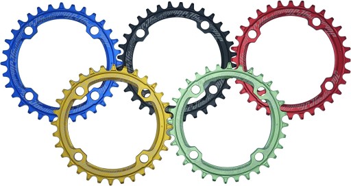 ПЕРЕДНЯЯ ЗВЕЗДОЧКА ВЕЛОСИПЕДА СИНАЯ 104 мм 34T MTB