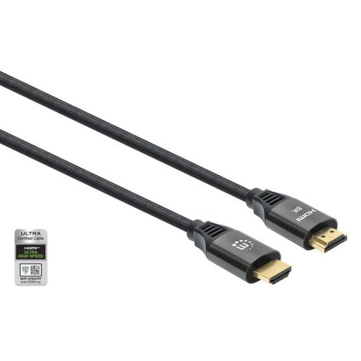 Manhattan 355933 Кабель HDMI 1 м HDMI тип A (стандартный) Черный