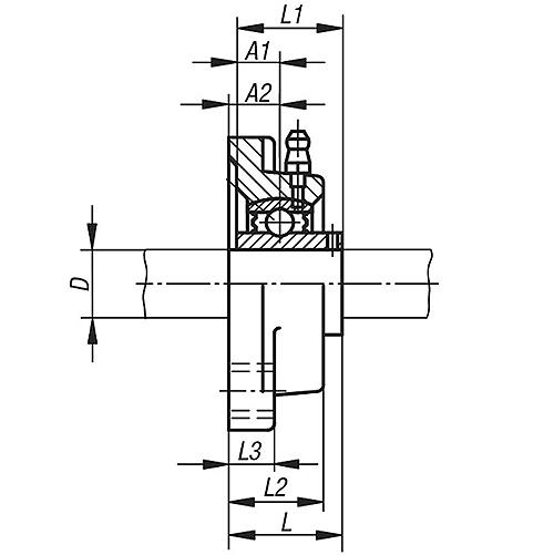 ПОДШИПНИКОВЫЙ БЛОК UCF 206 CX САМОВАЛИВАЮЩИЙСЯ ПОДШИПНИК