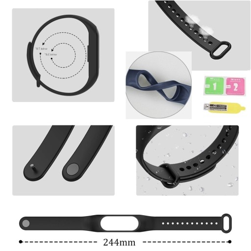 ЗАМЕНА РЕМЕШКА для XIAOMI MI BAND 5 STRAP 23 цвета