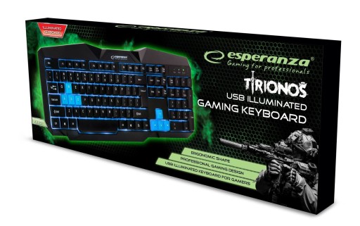 ПРОВОДНАЯ КЛАВИАТУРА СО СВЕТОДИОДНОЙ ПОДСВЕТКОЙ ДЛЯ USB-ИГРОВ