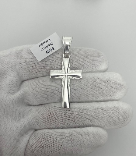 Серебряная цепь Pr.925 8 мм теста 60 см + крест