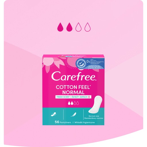 Гигиенические прокладки CAREFREE Plus с длинным легким ароматом 40 шт.
