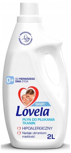 LOVELA BABY Mleczko do prania dla dzieci i Płyn do Płukania HIPOALERGICZNE