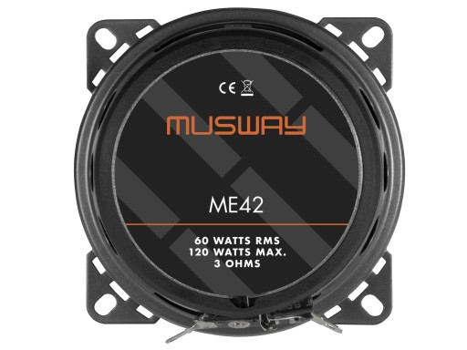 Musway ME42 Głośniki samochodowe dwudrożne 100mm 10cm 50W RMS 3OHM