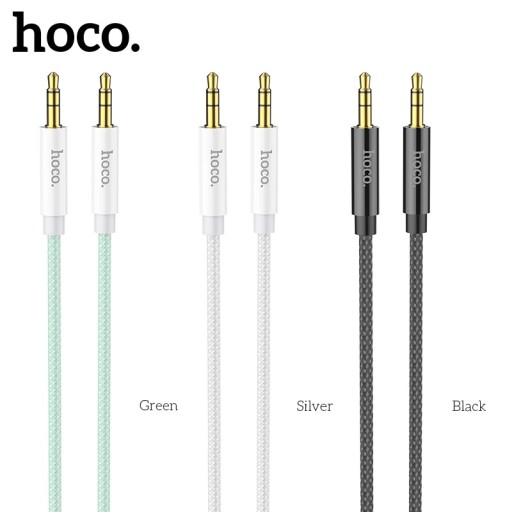 hoco UPA19 Аудиокабель AUX Jack 3,5 мм, 1 м, плетеный