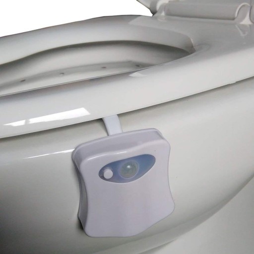 LAMPKA LED DO WC DO TOALETY ŚWIATEŁKO NA NOC CZUJNIKRUCHU ŚWIATŁA