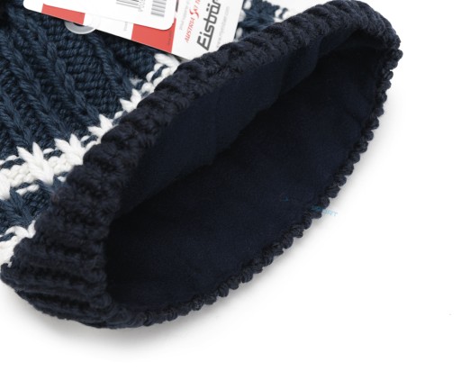 ШАПКА МУЖСКАЯ ТЕПЛАЯ ЗИМНЯЯ EISBAR KOVA POMPON MU 33066