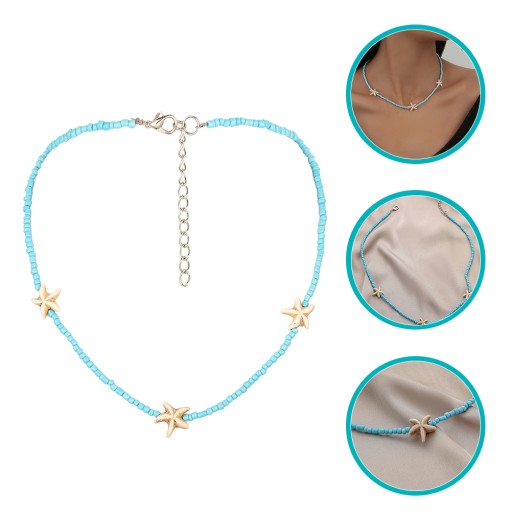 Ожерелье из бисера Boho Choker Ожерелья для женщин