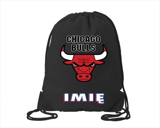 СПОРТИВНАЯ ШКОЛЬНАЯ СУМКА ДЛЯ ОБУВИ CHICAGO BULLS NBA BASKET - НАЗВАНИЕ БЕСПЛАТНО