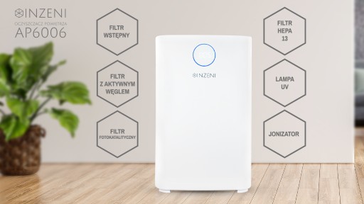 INZENI очиститель воздуха ионизатор, HEPA13, УФ