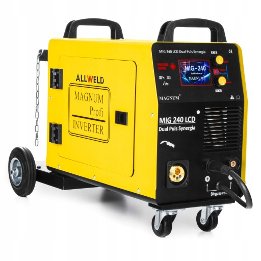 ИНВЕРТОРНЫЙ СВАРОЧНЫЙ АППАРАТ MAGNUM MIG 240 DUAL PULS MAG MMA FLUX TIG 200A 3IN1