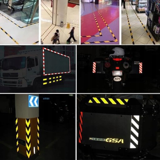 СВЕТООТРАЖАЮЩАЯ САМОКЛЕЙКАЯ ЛЕНТА OHS ДЛЯ ОБМОТКИ КРАЯ АВТОМОБИЛЬНОЙ ЛЕСТНИЦЫ
