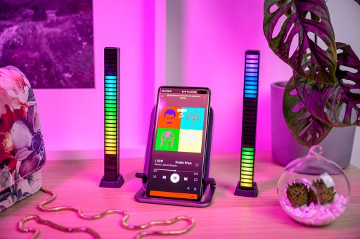 Эквалайзер RGB Redleaf 32LED 3d - черный