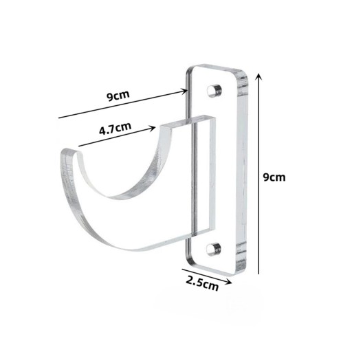 Настенное крепление Sword Hook, акриловое хранилище для скейтборда, черный