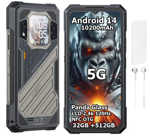 Смартфон CUBOT KING KONG X 32/512 ГБ NFC DUAL 5G ARMOR IP69K ВОЕННЫЙ смартфон