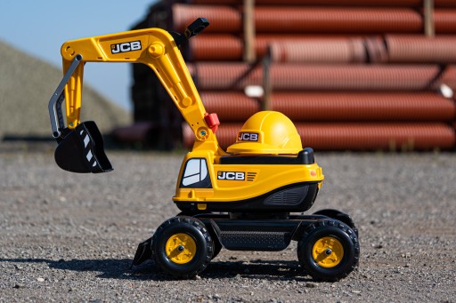 Экскаватор FALK JCB DIGGER Роторный желтый подвижный ковш от 3 лет.
