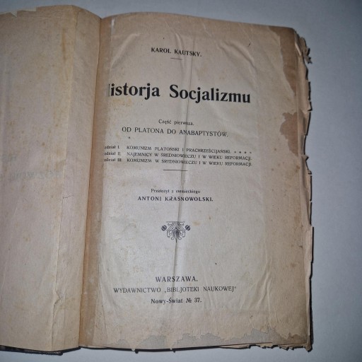Historia socjalizmu Część 1 Karol Kautsky
