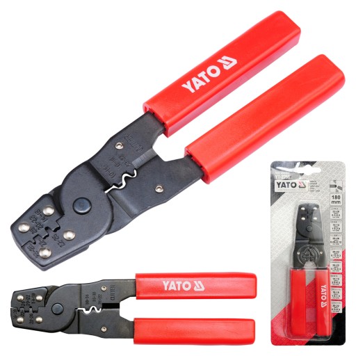 Szczypce do zaciskania zaciskarka konektorów 0.08-6mm² 180 mm YATO YT-2256