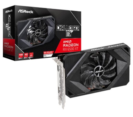 Видеокарта ASrock Radeon RX 6500 XT 4 ГБ GDDR6