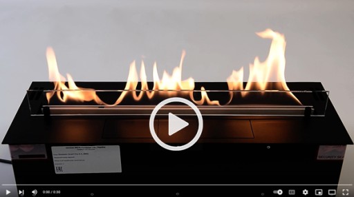 Автоматический биокамин Wild Flame A5 со стеклом 1200мм