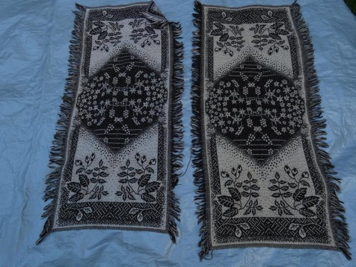 kilim retro vintage PRL 54X130 cm KOMPLET