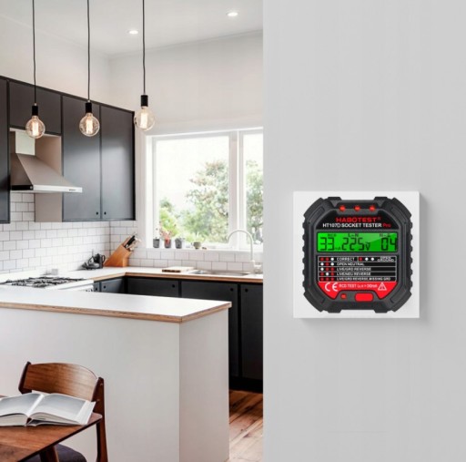 Тестер электрических розеток Habotest с цифровым дисплеем HT107D RCD
