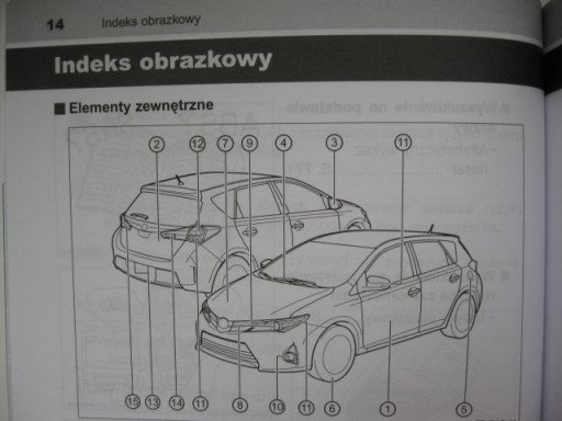 TOYOTA AURIS II Hybrid 2012-2014 Руководство на польском языке