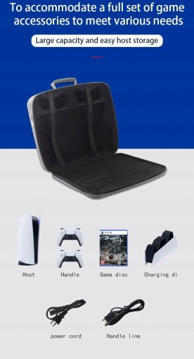 ДОРОЖНАЯ СУМКА ДЛЯ ХРАНЕНИЯ КОНСОЛИ PS5, СЕРАЯ