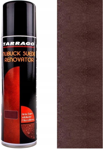 Темно -коричневый 6 Tarrago Nubuck Sedee Ronovator Spray для замшевого Nubuck и Velor