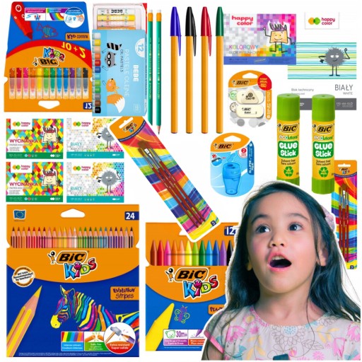 BIC WYPRAWKA SZKOLNA ZERÓWKI PRZEDSZKOLA + GRATIS