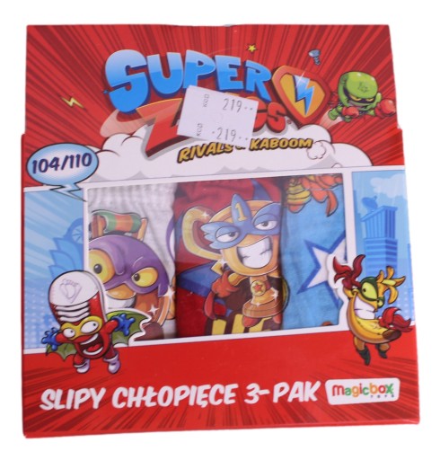 Majtki slipy chłopięce 6/7 lat Super Zings 116/122 cm 3-pak