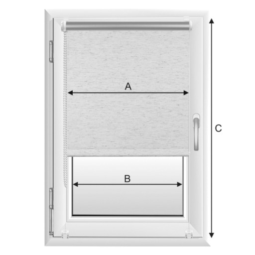 РУЛЕНАЯ ШТОРА THERMAL BLACKOUT 117x150 см С НАТЯЖИТЕЛЕМ THERMO KOWALSKI