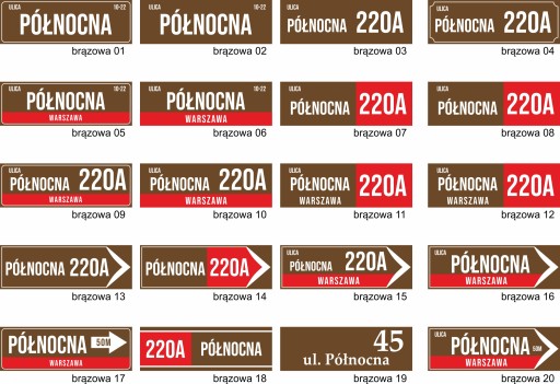 Tabliczka na BRAMĘ tablica na furtkę ADRESOWA Numer DOMU 60x20 cm PCV